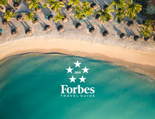 Royal Palm Beachcomber Luxury reçoit la prestigieuse distinction Cinq Etoiles de Forbes Travel Guide