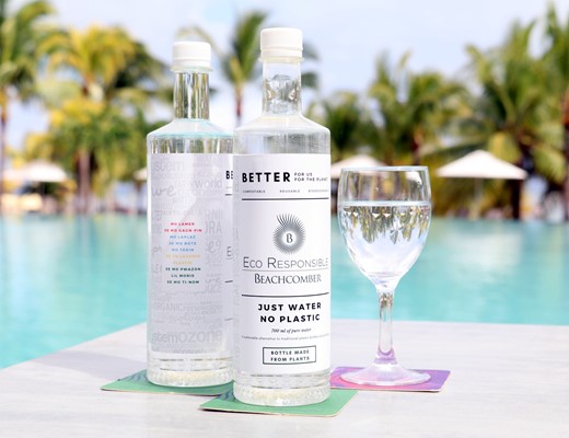 Beachcomber Resorts & Hotels propose des bouteilles compostables & biodégradables « be.eau »